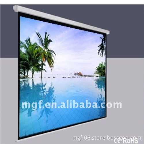 Synchronized Projection Screen with quiet motor